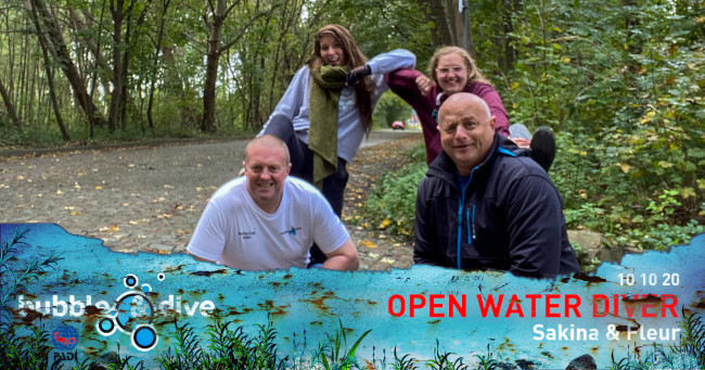 Proficiat Sakina en Fleur! Open Water Divers bij Bubble and Dive
