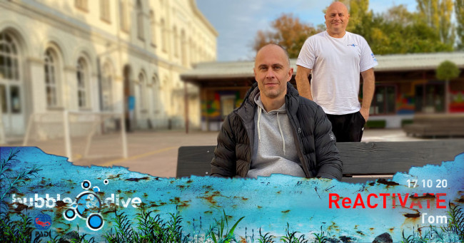 Proficiat Tom! ReActivate bij Bubble and Dive