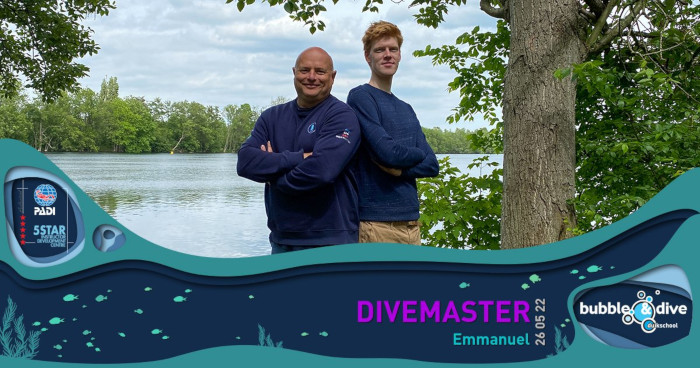 Proficiat Emmanuel! Divemaster