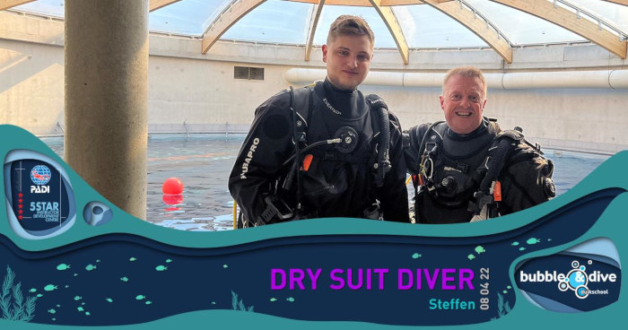 Proficiat Steffen! Dry Suit Diver
