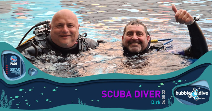 Proficiat Dirk! Scuba Diver