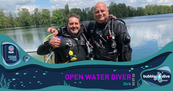 Proficiat Dirk! Open Water Diver