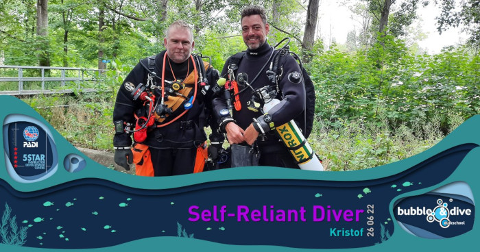 Proficiat Kristof! Self-Reliant Diver