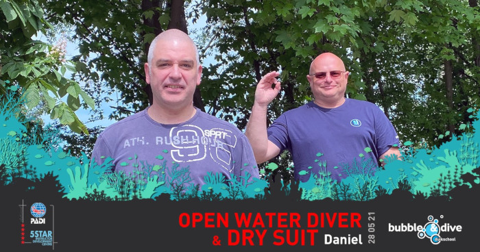 Open Water Diver en Dry Suit Daniel