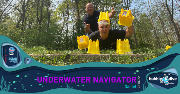 Proficiat Daniel! Underwater Navigator