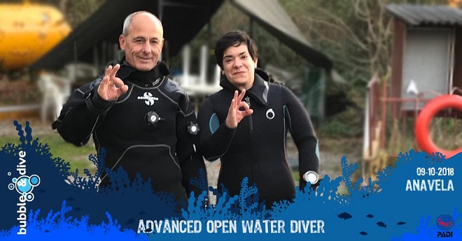 Proficiat Ana met het behalen van je PADI Advanced Open Water Diver brevet!