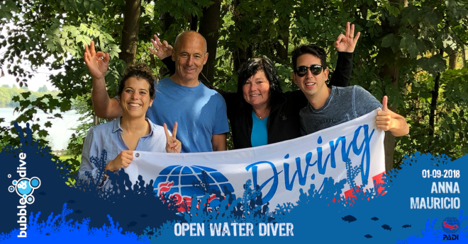 Proficiat Anna en Mauricio met het behalen van jullie PADI Open Water Diver brevet!