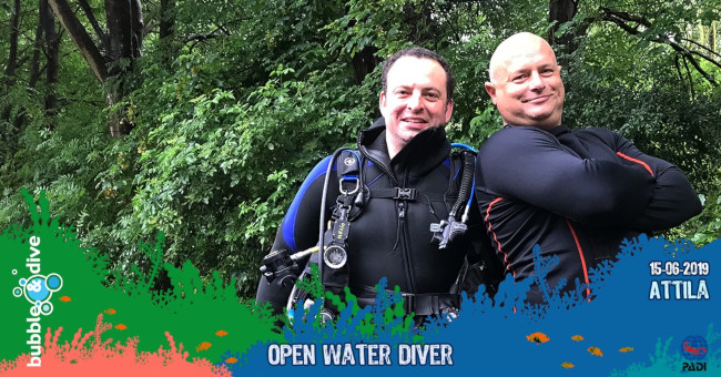 Proficiat Attila met het behalen van je PADI Open Water Diver brevet!