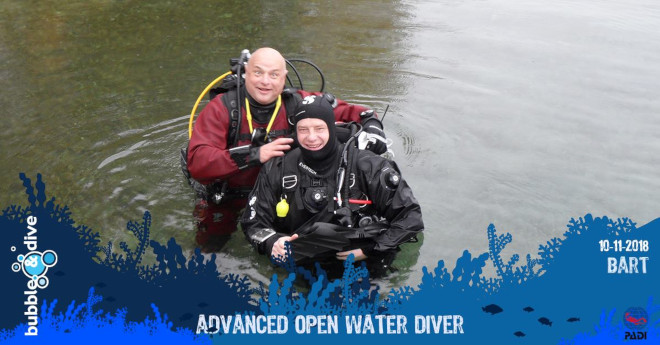 Proficiat Bart met het behalen van je PADI ADVANCED OPEN WATER DIVER brevet!
