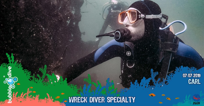 Proficiat Carl met het behalen van je PADI Wreck Diver brevet!