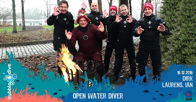 Proficiat Dirk, Laurens en Ian met het behalen van jullie PADI Open Water Diver brevet!
