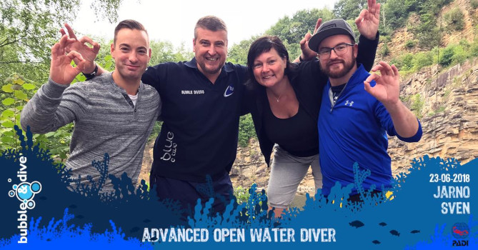 Proficiat Jarno en Sven met het behalen van jullie PADI Advanced Open Water Diver brevet!