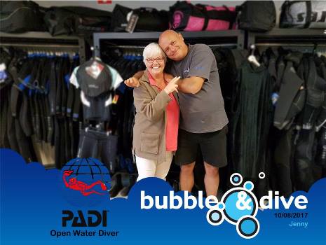 Proficiat Jenny met het behalen van je Open Water Diver brevet in onze duikschool in Gent!