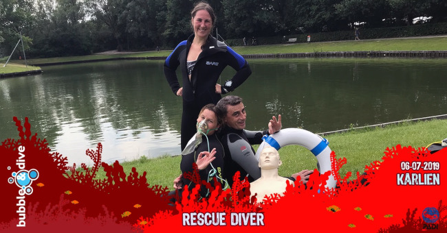 Proficiat Karlien met het behalen van je PADI Rescue Diver brevet!