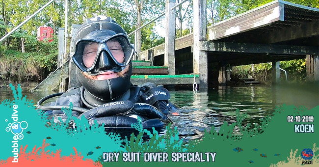 Proficiat Koen met het behalen van je PADI Dry Suit Diver brevet!