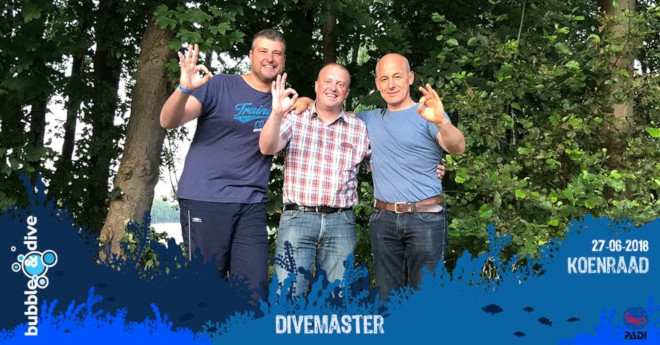 Proficiat Koenraad met het behalen van je PADI Divemaster diploma!