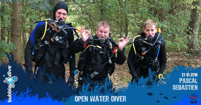 Proficiat Pascal en Sebastien met het behalen van jullie PADI Open Water Diver brevet!