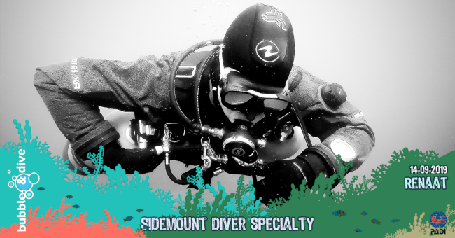 Proficiat Renaat met het behalen van je PADI Sidemount Diver brevet!