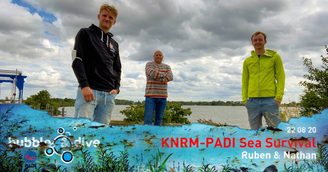 Proficiat Ruben en Nathan met het behalen van jullie KNRM - PADI Sea Survival brevet