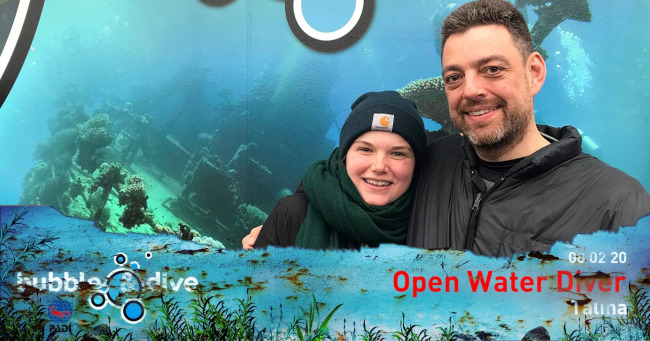Proficiat Talina met het behalen van je PADI OWD brevet!