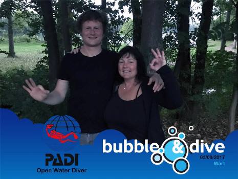 Proficiat Wart met het behalen van je PADI Open Water Diver brevet in Gent!