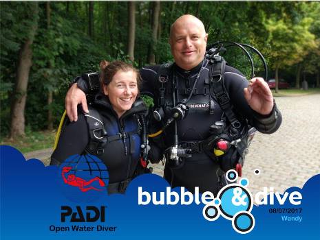 Proficiat Wendy met het behalen van je Open Water Diver brevet in onze duikschool in Gent!